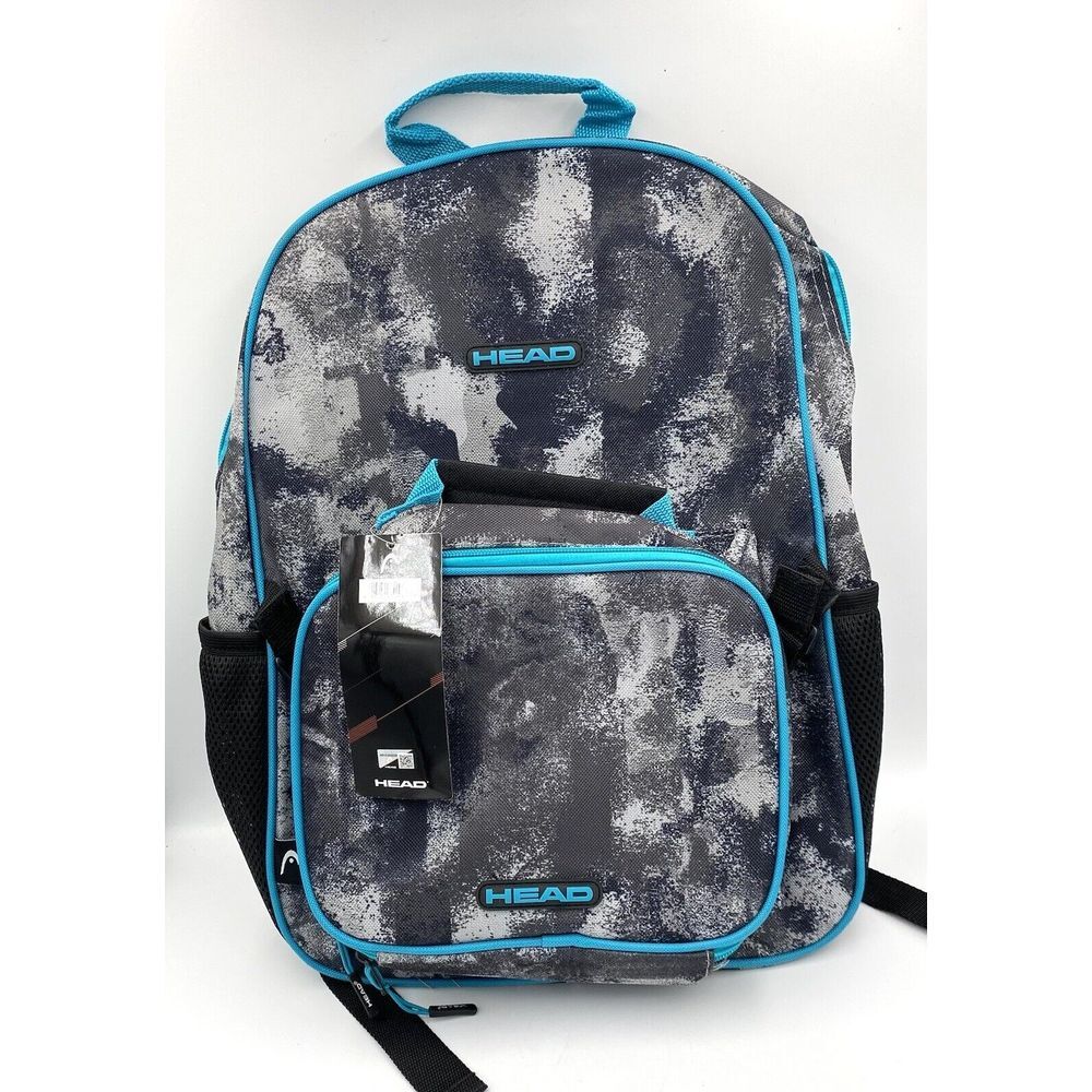Head Backpack With Lunchbox‎ Multi Pocket School Bag NWT